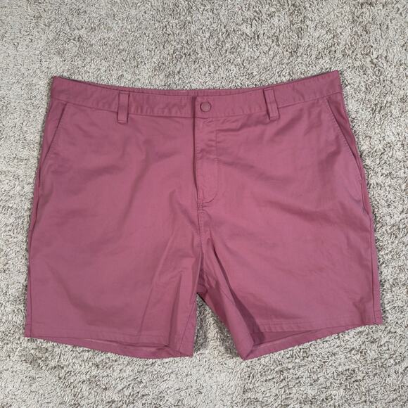 Rhone Commuter Shorts Men 40x7 Pink Performance Flex Golf Lifestyle Athleisure - Picture 1 of 9